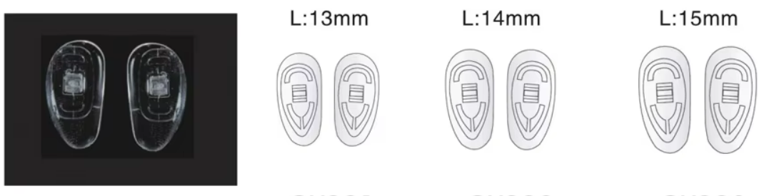 Silicone Nose Pads 'D'