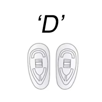 Silicone Nose Pads 'D'