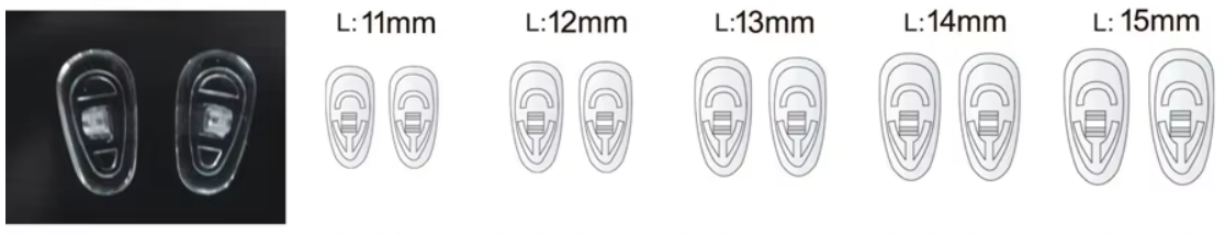 Silicone Nose Pads 'Tears'