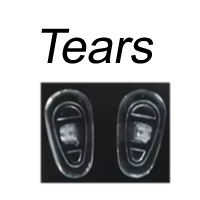Silicone Nose Pads 'Tears'