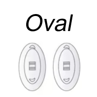 Silicone Nose Pads 'Oval'
